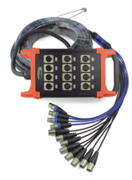 Câble multipaire professionnel de 8 à 40 canaux, connecteur équilibré, boîte de scène, câble de liaison audio pour scène en direct