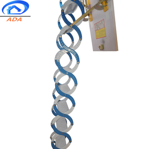 Escaleras <span class=keywords><strong>de</strong></span> ático plegables <span class=keywords><strong>de</strong></span> <span class=keywords><strong>hierro</strong></span> y acero hidráulico con <span class=keywords><strong>pasamanos</strong></span> - Product Image 6