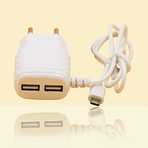 Giá Rẻ Xách Tay 2A Dual <span class=keywords><strong>Port</strong></span> <span class=keywords><strong>Usb</strong></span> Travel Tường <span class=keywords><strong>Charger</strong></span> Với Cáp Cho Điện Thoại Di Động - Product Image 4