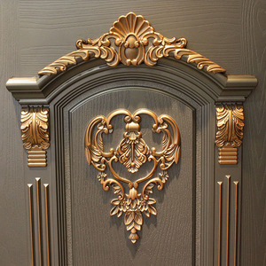 <span class=keywords><strong>Aluminium</strong></span>-Legierung Villa Haupttor Eingangstür Doppelflügel Sicherheitstür Traditionelles Design Fertiggestellt Kugelsicher - Product Image 3