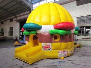 Unique Design <strong>Hamburger</strong> Shape Inflatable Castle / Inflatable Combo <strong>Bouncer</strong> / Kids Jumping Castle