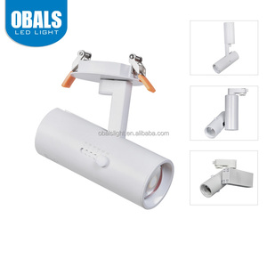 <span class=keywords><strong>Salon</strong></span> Argent Double Tête Mur Monté 3000 K 20 W <span class=keywords><strong>Spot</strong></span> COB LED Éclairage <span class=keywords><strong>Sur</strong></span> <span class=keywords><strong>Rail</strong></span> - Product Image 1
