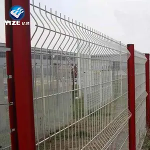 Завод дешевый ПВХ забор/ПВХ покрытием сварной проволочной сетки забор/Ogrodzenia panelowe 3D