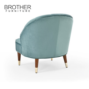 Desain Set Sofa Klasik Kayu dengan Pelapis Kain untuk Perabot Rumah - Product Image 4