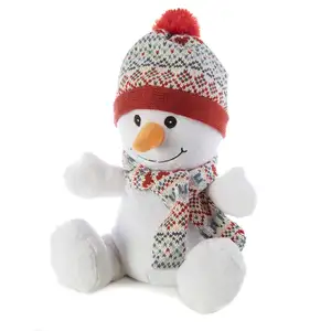 Kerst Pluche Sneeuwpop Ornamenten Pluche Kerst Speelgoed/Gevulde Kerst Dier Speelgoed/Pluche Kerst Dier Speelgoed