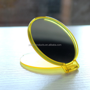 Nhà Máy Xách Tay Mini Duy Nhất Bên Nhỏ Gọn Gương Nhựa Túi Trang Điểm Gương Với Bìa Có Thể Gập Lại Gương Mỹ Phẩm - Product Image 2