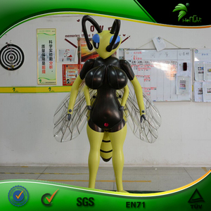 Chica libélula inflable de pechos grandes, muñeca sexual de animales con inflado de pechos chica abeja inflable - Product Image 2