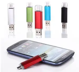 Custom Usb Stick Pendrive Memory Pen Drive 2 in 1 4 gb Otg Usb Flash Drive Voor Android