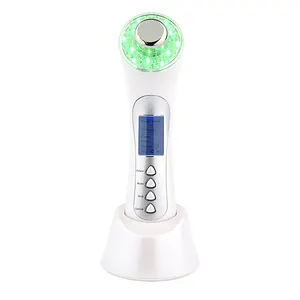 Ultrasonic Treatment For Face Positive Ion And Negative Ion Photon Facial Massager