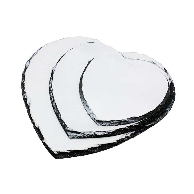 Heart rocks blank heart shaped rock slate photo 15*15cm MK59 sublimation rock slate