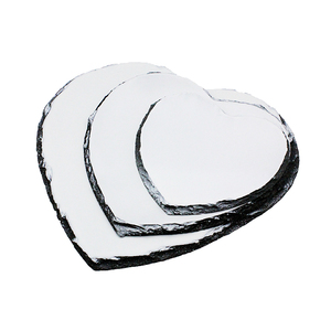 Pietre a Forma di Cuore, Ardesia a Forma di Cuore Vuota per <span class=keywords><strong>Foto</strong></span> 15*15cm MK59, Pietra per Sublimazione - Product Image 1