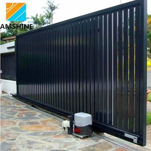 <span class=keywords><strong>Portail</strong></span> motorisé en aluminium à lattes décoratives - Product Image 2