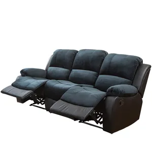 3 Seater Electric Recliner Sofa Leather Sectional Seccionales Untuk Ruang Tamu Sofas Reclinables De Cuero Para Sala De Estar