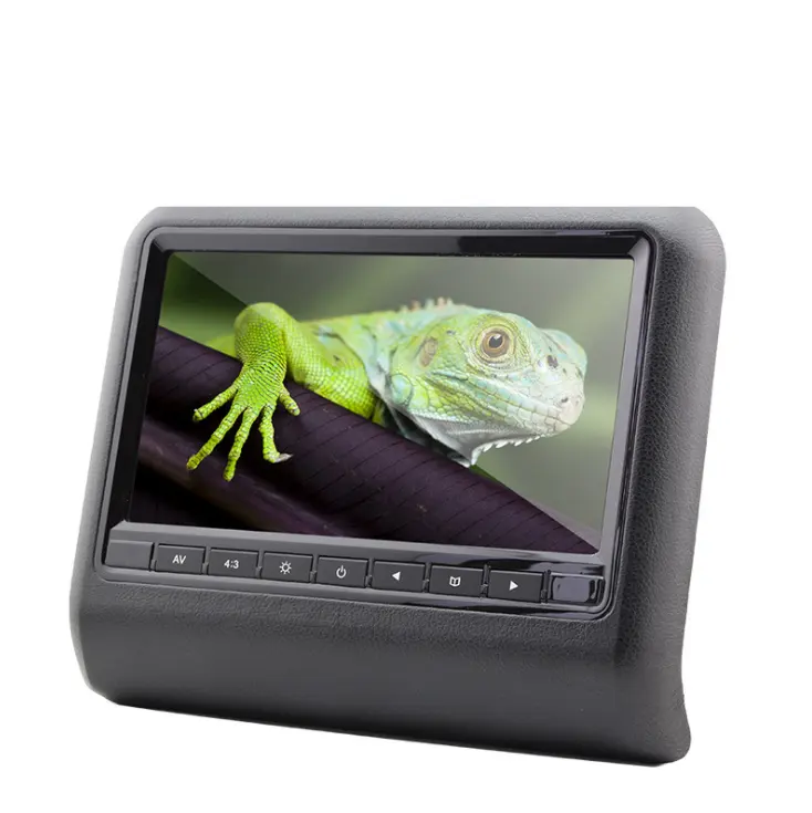 कार यूनिवर्सल Headrest प्लेसमेंट और MP3 / MP4 खिलाड़ियों संयोजन 9 कार तकिया headrest मॉनिटर डीवीडी प्लेयर