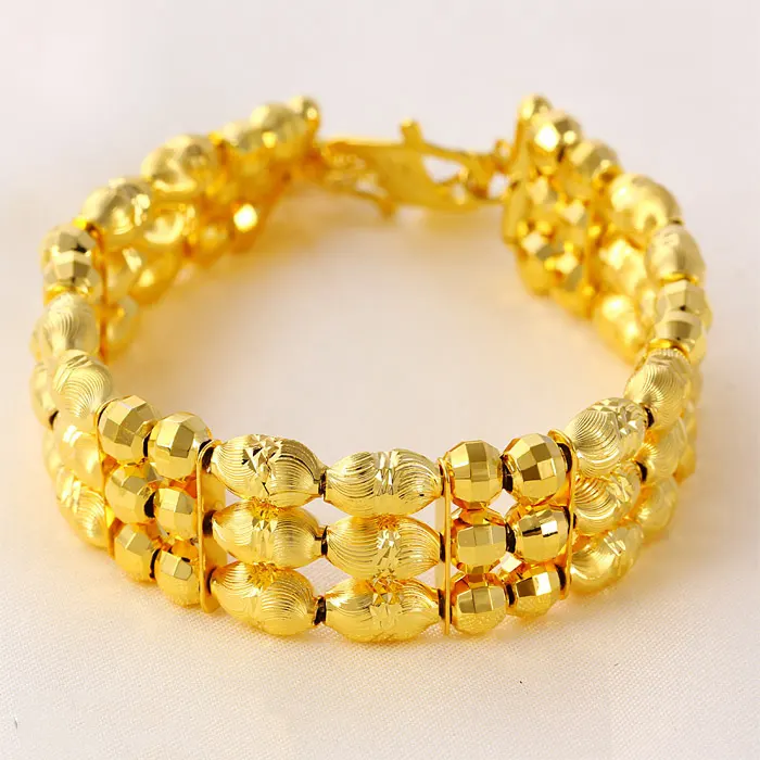 71403 xuping costume new arrival Affican hot sale brass gold beads balls luxury bracelets