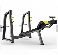 Vente en gros, équipement de gymnastique, banc de descente, banc de presse, cadre d'entraînement de la poitrine oblique, gymnase, tige spéciale