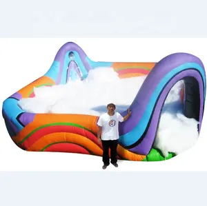 inflatable foam pit pool with foam cannon