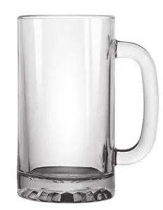 Promotional Eco-friendly Borosilicate Shake Glass Beer Mugs Glass Beer Cup With Handle