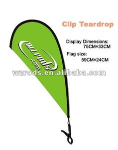 Weihai wzrod bandiera personalizzata Mini bandiera <span class=keywords><strong>stampa</strong></span> rotolo bandiera a goccia <span class=keywords><strong>Banner</strong></span> pubblicità Clip bandiera sulla vettura - Product Image 4