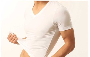 T-shirt à manches courtes en coton modal pour hommes - Product Image 6