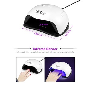 Dropshipping Xách Tay Nail Nguồn Cung Cấp Salon Thiết Bị Đèn Led Nail Máy Sấy Polish <span class=keywords><strong>Uv</strong></span> Gel Với Cảm Biến Tự Động - Product Image 3