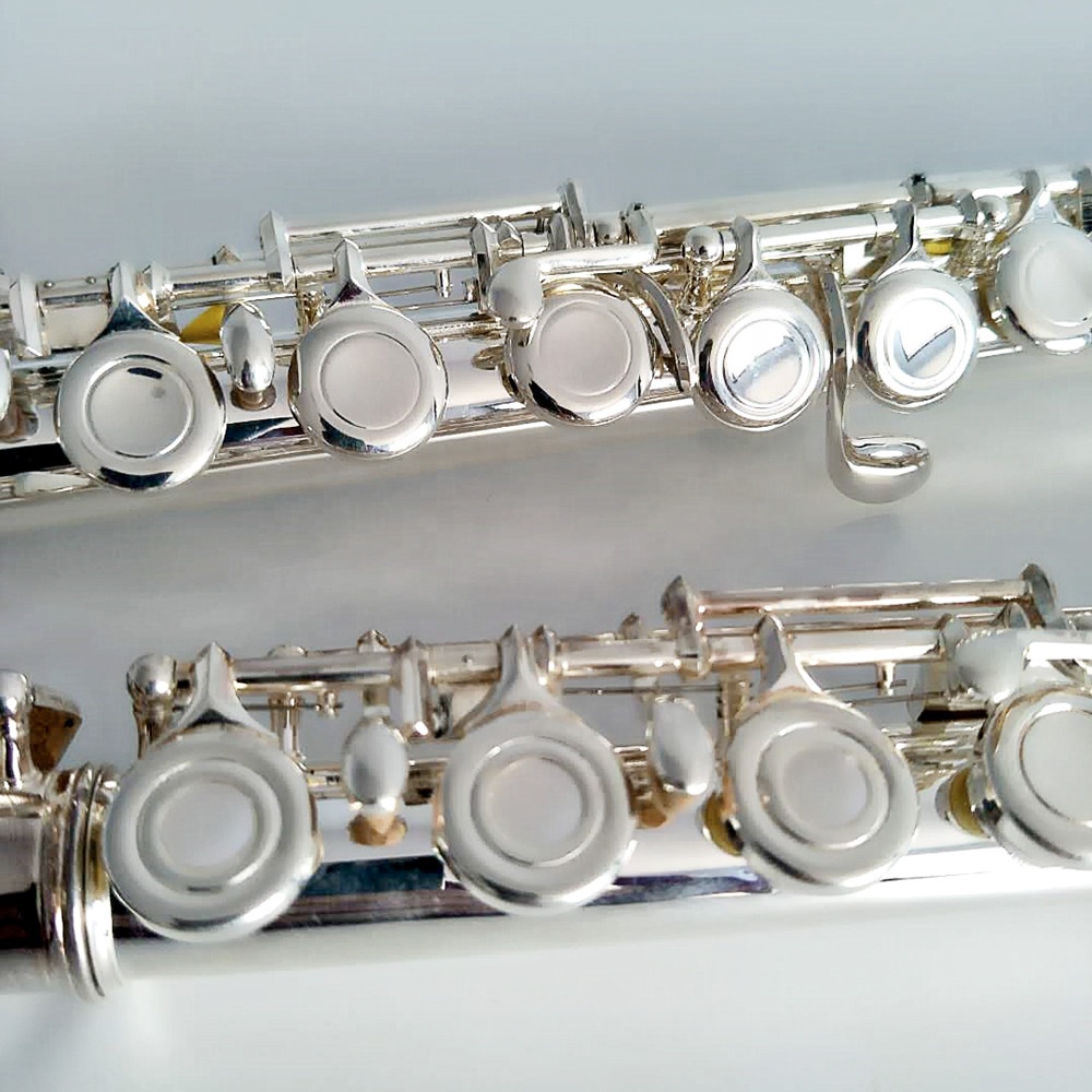 Silver-plated 16/17-hole Open Design Flute For Oem