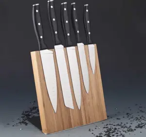 German Steel Forged Design 5pc Professional Series Kitchen Cutlery Knife Block Set