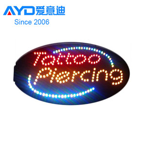Best Price Square Full Color LED <strong>TATTOO</strong> PIERCING <strong>Sign</strong> - Product Image 5