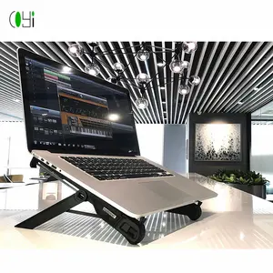 Mini folding portable laptop stand cooling pad for macbook air pro