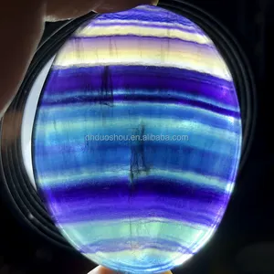 Commercio all'ingrosso Naturale di Guarigione Cristalli <span class=keywords><strong>Fluorite</strong></span> di <span class=keywords><strong>Pietra</strong></span> Chakra <span class=keywords><strong>Pietra</strong></span> di Palma di Dimensioni - Product Image 1