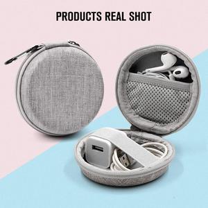 Colorido de brote de oído Auriculares auriculares caso Mini de almacenamiento bolsa caso con elástico neto - Product Image 2