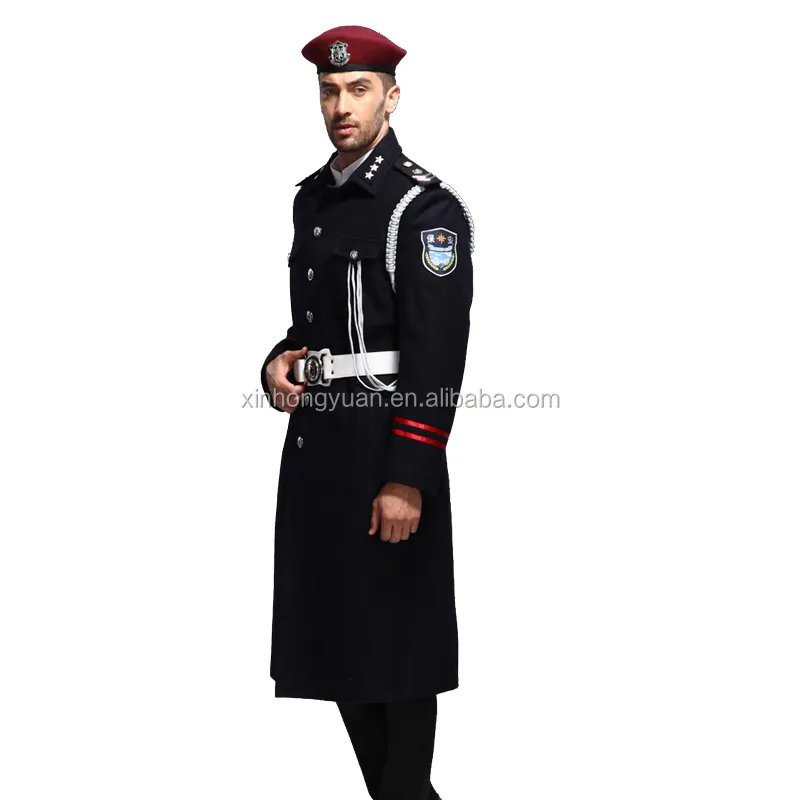 Volledige set bewaker uniform/guard officer uniform met baret hoed