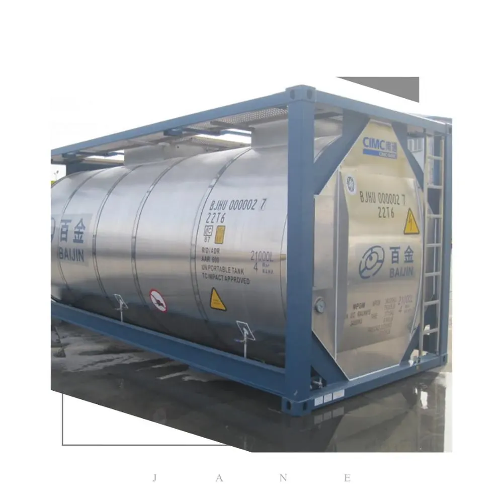 baijin Stainless steel liquid ammonia storage iso tank container customized transport hazardous chemicals