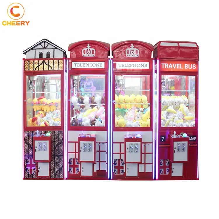 Earn money coin operated indoor amusement park arcade game gift crane claw machine for sale