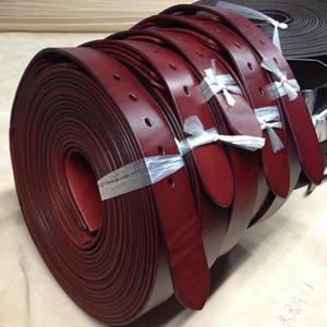 Ceinture en cuir pleine fleur de haute qualité, tannée végétale, pour jeans, avec logo personnalisé, boucle à cliquet, fabrication OEM, faible MOQ - Product Image 3