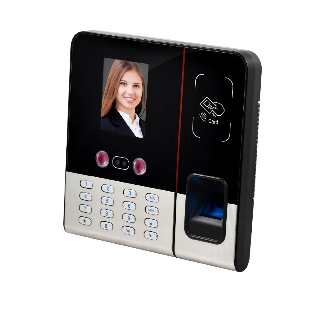 Face&Fingerprint Time and Attendance Management Employee Electronic Check System
