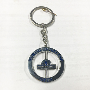 定制标志钥匙链批发公司名称金属钥匙链， - Product Image 4