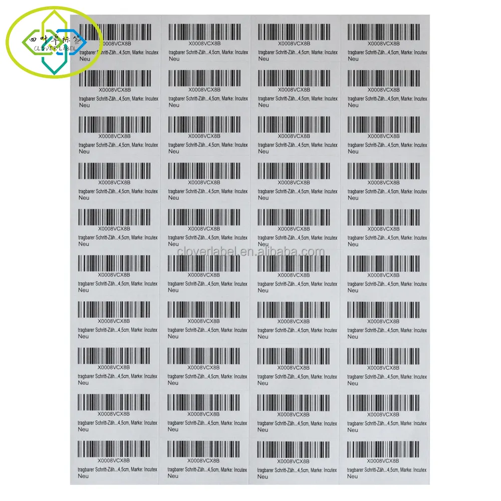 Etichetta adesiva indirizzo di ritorno 40 pezzi fogli a4 bianchi appiccicosi autoadesivi per stampante a getto d'inchiostro/laser