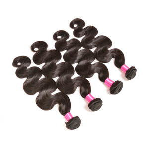 Dhairboutique Trio Cabello humano Peruano Brasileño Extensión de la onda del cuerpo Vietnam Peluca de cabello brasileño Doble dibujado - Product Image 5