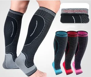 2019 new custom sports recovery knee brace supports compression calf sleeves for shin guard