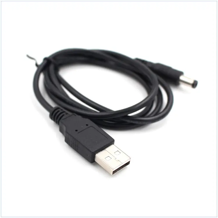 Câble convertisseur USB 5V vers DC 3.5mm x 1.35mm en forme de L 9V 12v