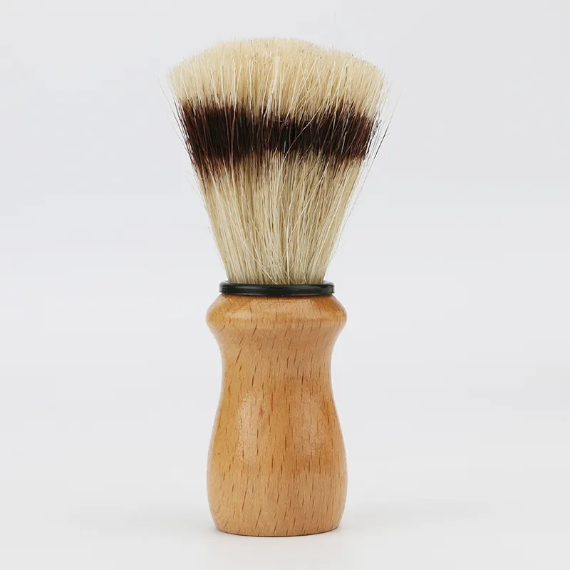 China manufacturers private label beard brush wood handle horse hair shaving brush