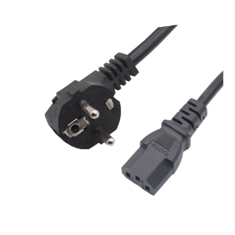 high quality EU power cord pin plug 250V power cord electric for computer EU plug