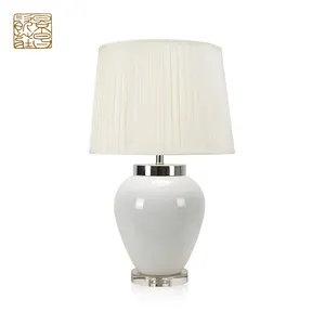 Art white hostel ceramics table lamp topdesign