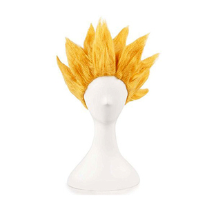 Venta al por Mayor de Fábrica: Pelucas de Anime de <span class=keywords><strong>Goku</strong></span> para Cosplay de TV/Películas, Azules y Amarillas - Product Image 1