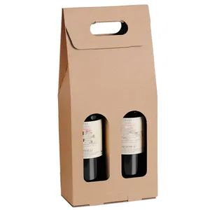 Kraft brown wine Bag for wine bottles