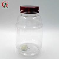 500/750CC transparent en plastique pour animaux de compagnie produit de soins de santé bouteille énergie pilule conteneur lotion bouteille en plastique emballage alimentaire