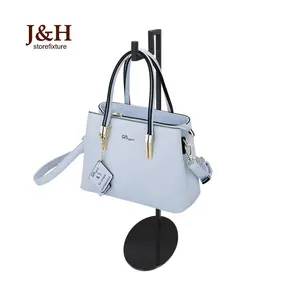 Großhandel Schwarz Hängen Tasche Dame Handtasche Aufhänger Halter Display Stand Für Handtaschen