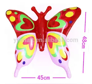 Inflatable novelty toy,plastic butterfly toy,small fly animal toy