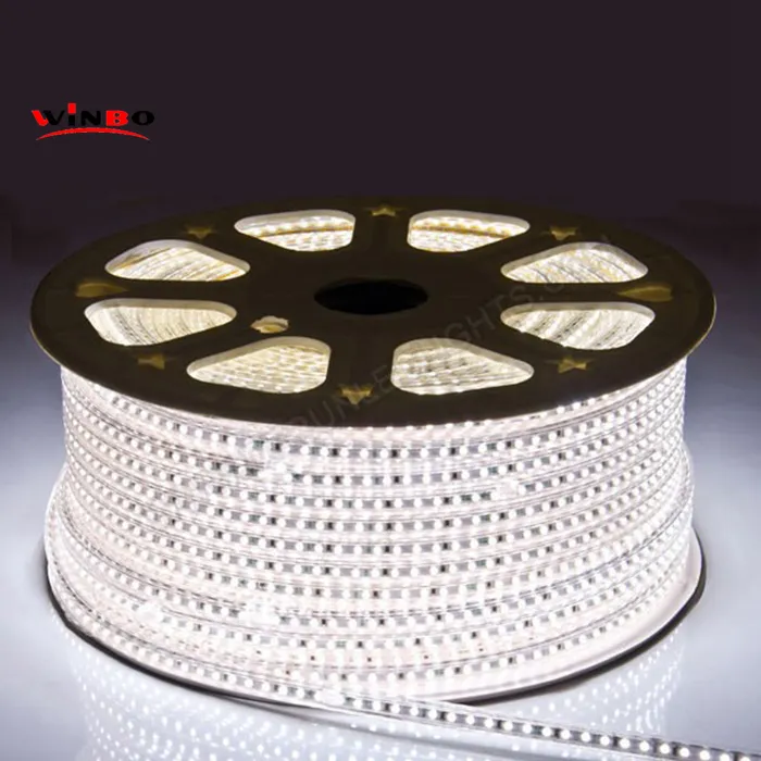 แรงดันไฟฟ้าสูงกันน้ำ LED Strip Light 110V 220V 5050 LED Strip